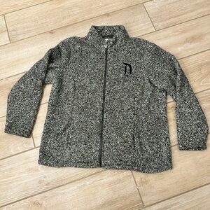 Disney Disneyland Fleece Gray Zip-Up Jacket, Women’s XL